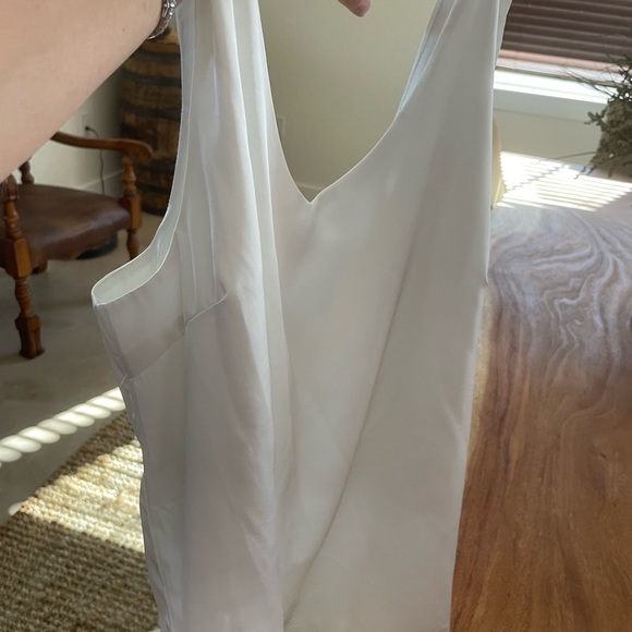Women’s white tank top satin - Picture 2 of 2